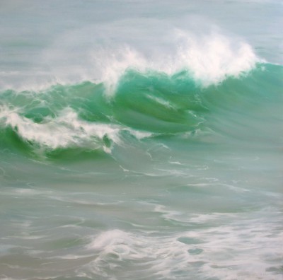 JO BEMIS - wave crest, off st ives